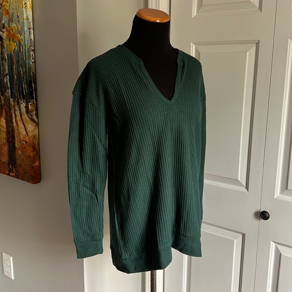 Waffle Split Neck Tunic - Picture 3 of 6